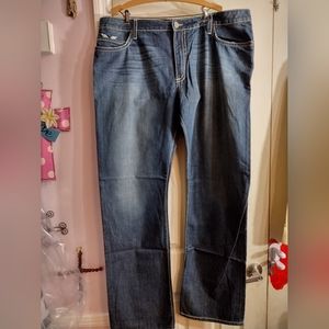 Vtg Robin's Jeans "Compared To Who" Patches Men Size 44 "King County 1971 "